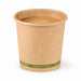 Bicchiere in cartone kraft senza plastica "Zen" - 90 ml - Ø 6,2 cm - H 6 cm - 1000 unità
