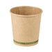 Bicchiere in cartone kraft senza plastica "Zen" - 120 ml - Ø 6,2 cm - H 6,2 cm - 1000 unità