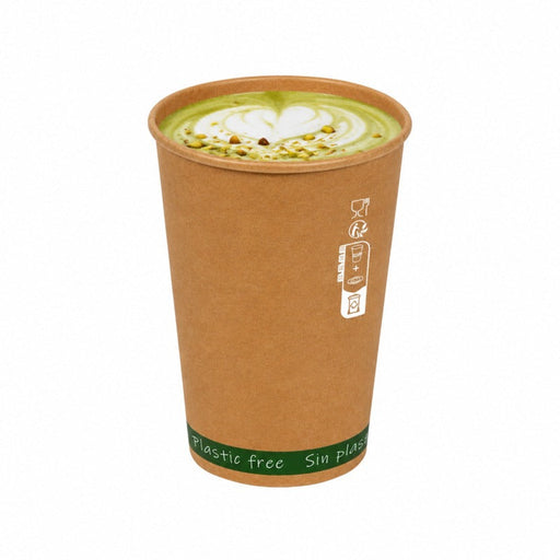 Bicchiere in cartone kraft senza plastica "Zen" - 180 ml - Ø 7,4 cm - H 7,9 cm - 1000 unità