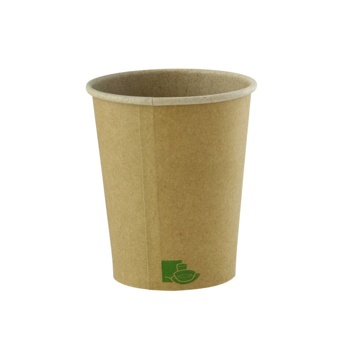 Bicchiere in cartone kraft "Zen" - 290 ml - Ø 9 cm - H 8,6 cm - 1000 unità