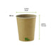 Bicchiere in cartone kraft "Zen" - 350 ml - Ø 8 cm - H 11,6 cm - 1000 unità - dimensions