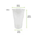 Coppetta da dessert in plastica PET - 270 ml - Ø 9,2 cm - H 10,2 cm - 1000 unità - dimensions
