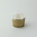 Coperchio a cupola in PET trasparente con foro - Ø 9 cm - H 4 cm - 1000 unità