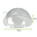 Coperchio a cupola in PET trasparente con foro - Ø 9 cm - H 4 cm - 1000 unità - dimensions