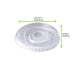 Coperchio piatto in PET trasparente - Ø 9,5 cm - Compatibile con 210GKSM9, 210GKSMOO, 210POC270N - 1000 unità - dimensions