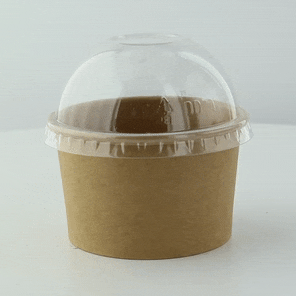 Coperchio a cupola in PET trasparente - Ø 7,4 cm - H 3,5 cm - 1000 unità