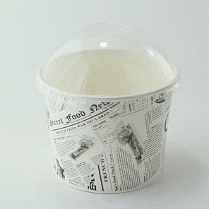 Coperchio a cupola in PET trasparente - Ø 11,4 cm - 500 unità