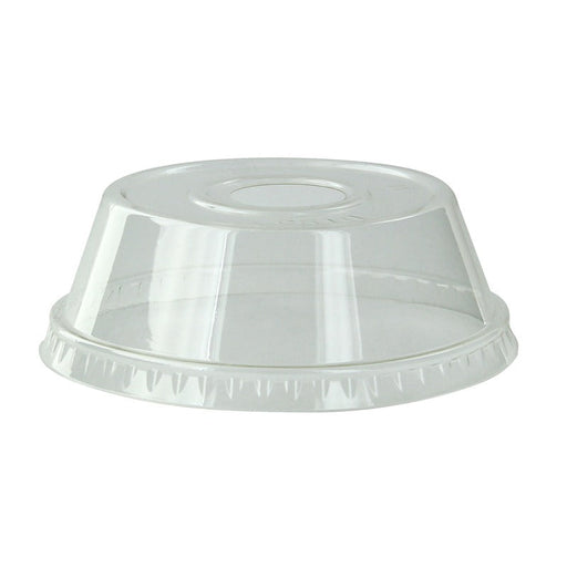 Coperchio a cupola in PET trasparente con foro - Ø 9,5 cm - H 4 cm - Compatibile con 210GKSM16, 210GKSM9, 210GKSMOO, 210POB270, 210POC270N - 1000 unità