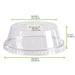Coperchio a cupola in PET trasparente con foro - Ø 9,5 cm - H 4 cm - Compatibile con 210GKSM16, 210GKSM9, 210GKSMOO, 210POB270, 210POC270N - 1000 unità - dimensions