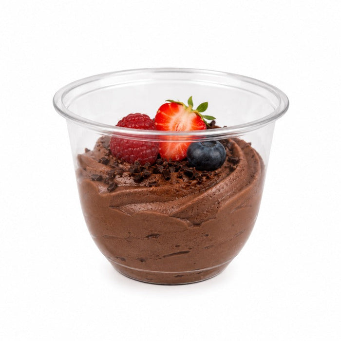 Coppetta da dessert in plastica PET - 270 ml - Ø 9,5 cm - H 6,5 cm - 1000 unità