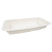 Vaschetta termosigillabile bianca in polpa di cellulosa laminata PLA "gastronorm" 1/3 - 1700 ml - 32,5 cm x 17,2 cm x 4,8 cm - 360 unità
