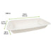 Vaschetta termosigillabile bianca in polpa di cellulosa laminata PLA "gastronorm" 1/3 - 1700 ml - 32,5 cm x 17,2 cm x 4,8 cm - 360 unità - dimensions
