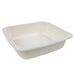 Vaschetta termosigillabile bianca in polpa di cellulosa laminata PLA "gastronorm" 1/6 - 850 ml - 17,6 cm x 16,2 cm x 4,5 cm - 400 unità