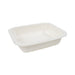Vaschetta termosigillabile bianca in polpa di cellulosa laminata PLA "gastronorm" 1/8 - 465 ml - 16 cm x 13 cm x 3,6 cm - 400 unità