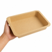 Vaschetta termosigillabile gastronorm 1/2 in cartone marrone con film PP - 3160 ml - 32,5 cm x 26,5 cm x 4,8 cm - 200 unità
