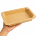 Vaschetta termosigillabile gastronorm 1/3 in cartone marrone con film PP - 1890 ml - 32,5 cm x 17,2 cm x 4,8 cm - 200 unità