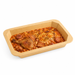 Vaschetta termosigillabile gastronorm 1/3 in cartone marrone con film PP - 1890 ml - 32,5 cm x 17,2 cm x 4,8 cm - 200 unità