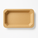 Vaschetta termosigillabile gastronorm 1/3 in cartone marrone con film PP - 1890 ml - 32,5 cm x 17,2 cm x 4,8 cm - 200 unità