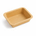 Vaschetta termosigillabile gastronorm 1/8 in cartone marrone con film PP - 450 ml - 16 cm x 13 cm x 3,6 cm - 300 unità