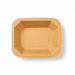 Vaschetta termosigillabile gastronorm 1/8 in cartone marrone - 16 cm x 13 cm x 4,5 cm - 300 unità