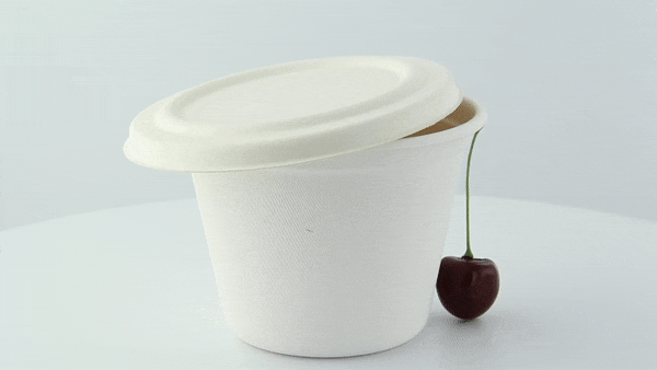 Coperchio bianco in polpa di cellulosa - Ø 11,6 cm - Compatibile con 210GPU350, 210GPU350F, 210GPU500, 210GPU500F, 210GPU501 - 500 unità