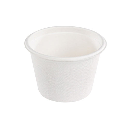 Contenitore per zuppa bianco in polpa di cellulosa - 473 ml - Ø 11,6 cm - H 8,3 cm - 500 unità