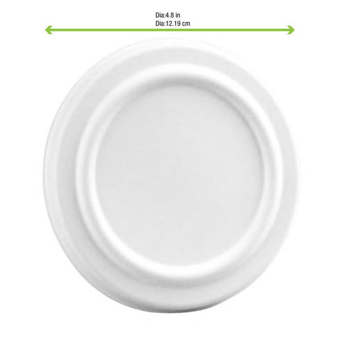Coperchio bianco in polpa di cellulosa - Ø 11,5 cm - Compatibile con 210GPU500F, 210GPU501 - 500 unità - dimensions