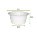 Coppetta rotonda bianca in polpa di cellulosa - 60 ml - Ø 6,2 cm - H 3 cm - 2000 unità - dimensions