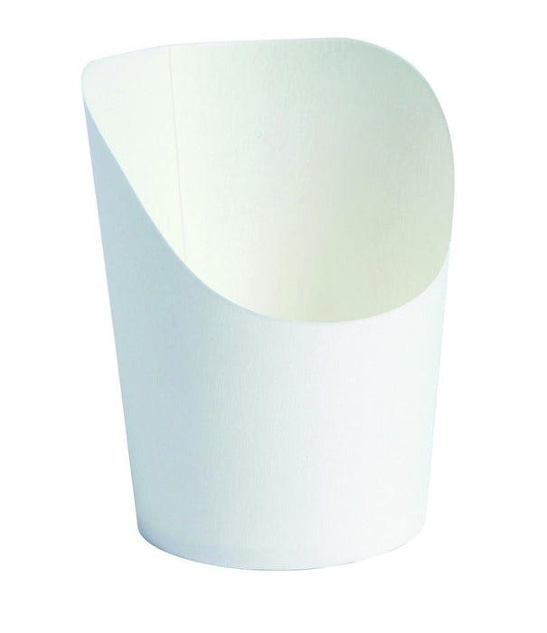 Bicchiere snack in cartone bianco - 90 ml - Ø 5 cm - H 7,9 cm - 500 unità