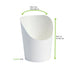 Bicchiere snack in cartone bianco - 90 ml - Ø 5 cm - H 7,9 cm - 500 unità - dimensions