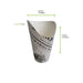 Bicchiere snack in cartone bianco con decoro "Giornale" - 325 ml - Ø 8,8 cm - H 13,3 cm - 1000 unità - dimensions