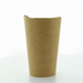 Bicchiere snack in cartone marrone - 325 ml - Ø 8,5 cm - H 13,3 cm - 1000 unità
