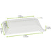 Coperchio in PET trasparente "Klarity" - 18 cm x 13 cm x 3 cm - Compatibile con 210KLAR1813 - 100 unità - dimensions