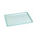 Vassoio in plastica PS verde trasparente "Klarity" - 38 cm x 27,4 cm x 1,8 cm - 50 unità