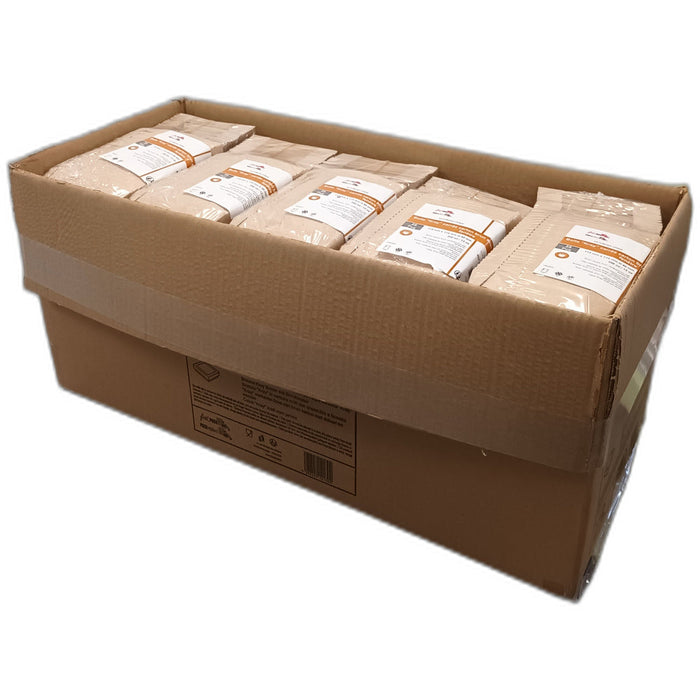 Scatola "Kray" quadrata in cartone marrone con coperchio a finestra - 350 ml - 11,5 cm x 11,5 cm x 4 cm - 250 unità