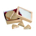 Scatola "Kray" quadrata in cartone marrone con coperchio a finestra - 950 ml - 15,5 cm x 15,5 cm x 5 cm - 250 unità