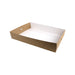 Vassoio pasto in cartone kraft - 45 cm x 30,8 cm x 8 cm - 100 unità