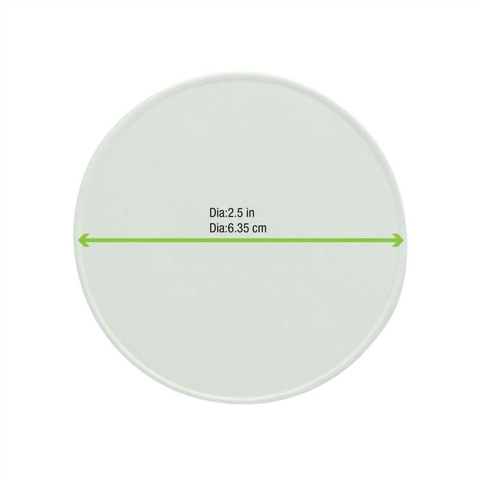 Coperchio in cartone bianco per caldo e freddo - Ø 6,2 cm - 1000 unità - dimensions