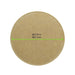 Coperchio piatto in cartone kraft - Ø 7,4 cm - 1000 unità - dimensions
