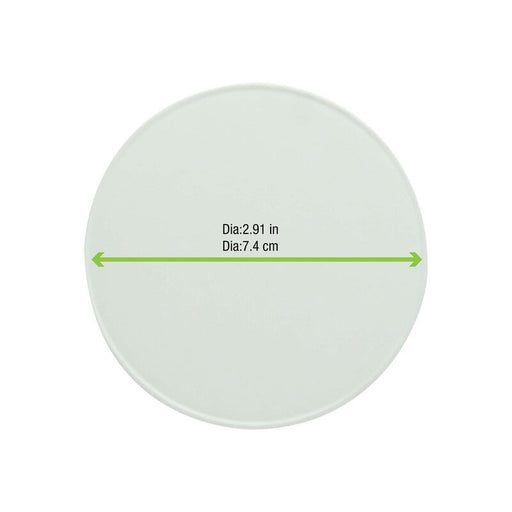 Coperchio in cartone bianco per caldo e freddo - Ø 7,4 cm - 1000 unità - dimensions