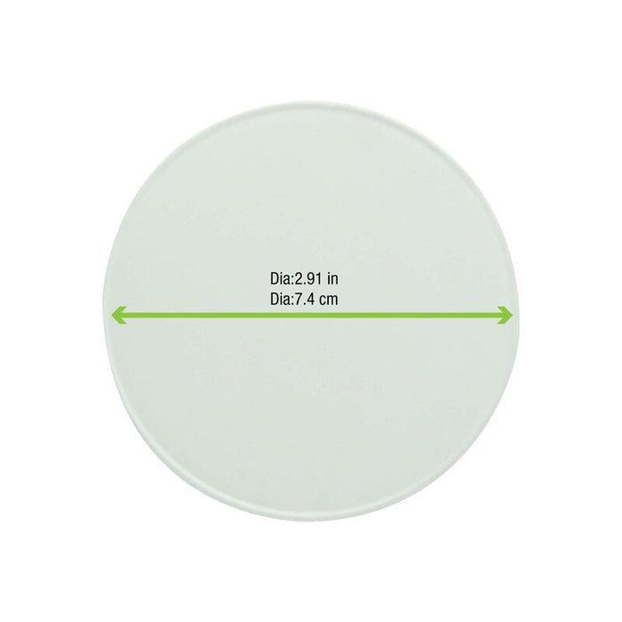 Coperchio in cartone bianco per caldo e freddo - Ø 7,4 cm - 1000 unità - dimensions