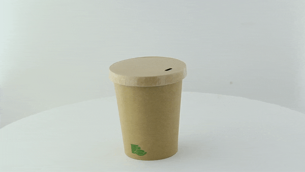 Coperchio in cartone kraft per caldo e freddo - Ø 8 cm - 1000 unità