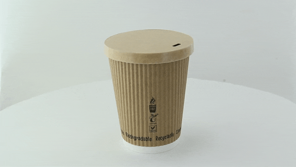 Coperchio in cartone kraft per caldo e freddo - Ø 9 cm - 1000 unità