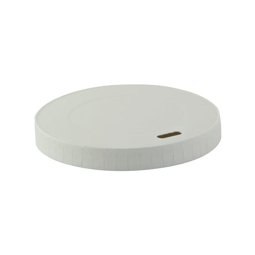 Coperchio piatto in cartone bianco senza plastica - Ø 8 cm - 1000 unità