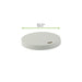 Coperchio piatto in cartone bianco senza plastica - Ø 8 cm - 1000 unità - dimensions