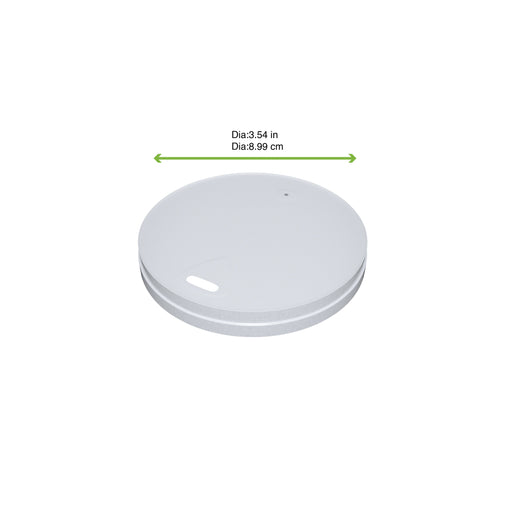 Coperchio piatto in cartone bianco senza plastica - Ø 9 cm - 1000 unità