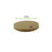 Coperchio piatto in cartone marrone senza plastica - Ø 9 cm - 1000 unità - dimensions