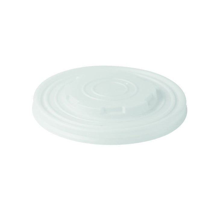 Coperchio in PLA bianco - Ø 11,5 cm - Compatibile con 210PLAS12, 210PLAS16, 210PLAS24, 210PLAS32 - 1000 unità