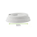 Coperchio a cupola bianco in polpa di cellulosa con beccuccio - Ø 6,2 cm - H 2,3 cm - 2000 unità - dimensions