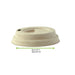Coperchio a cupola marrone in polpa di cellulosa con beccuccio - Ø 6,2 cm - H 2,3 cm - 2000 unità - dimensions